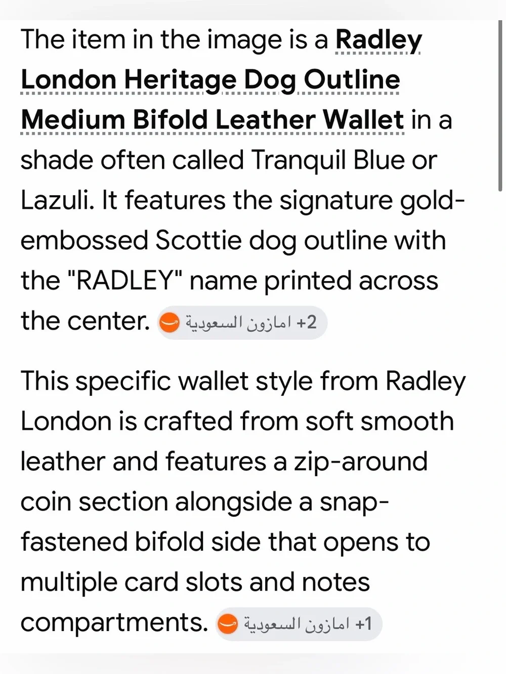 Radley London Heritage Dog Scottie Blue  Snap Closure Small Wallet - Like New